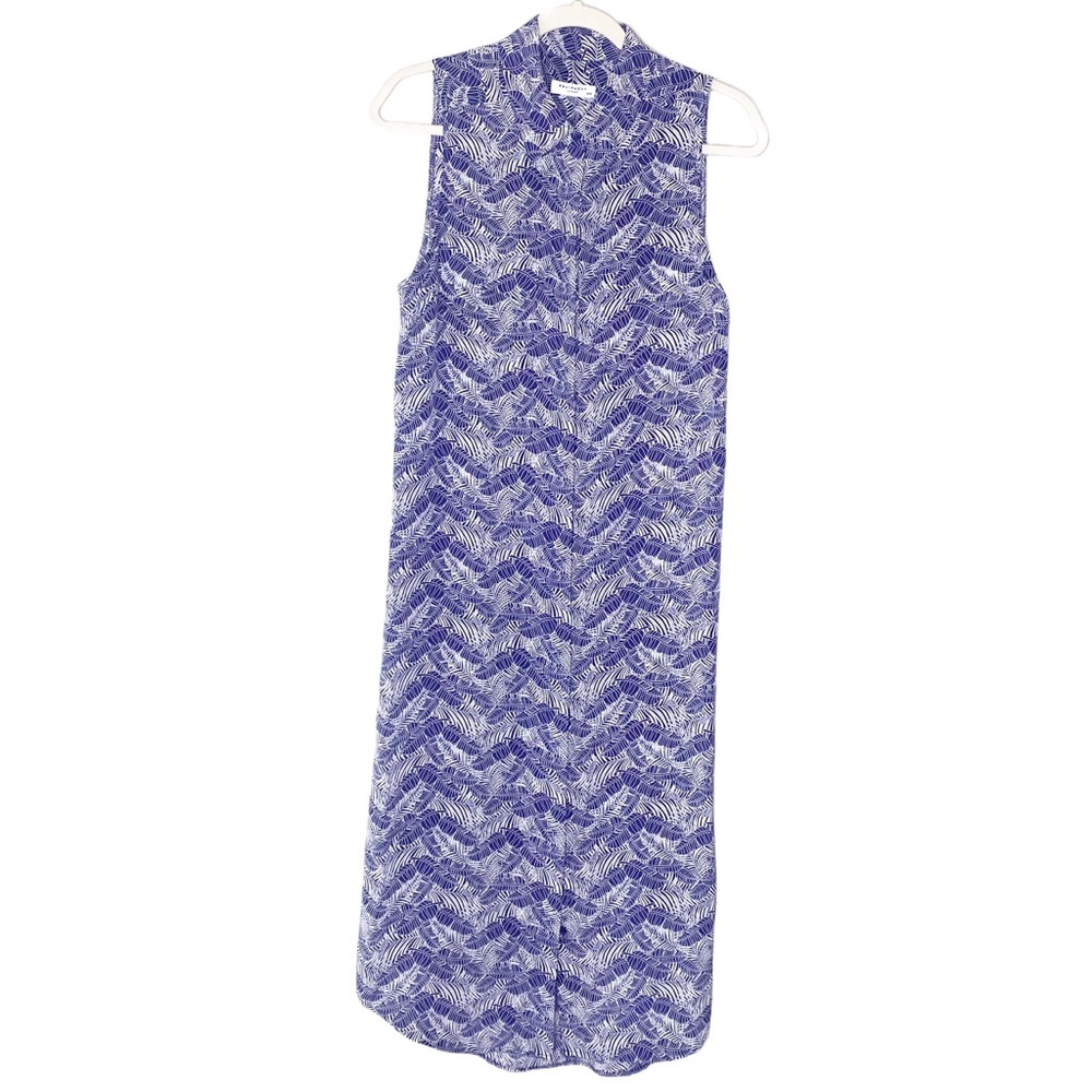 Equipment Tegan Silk Sleeveless Shirt Dress